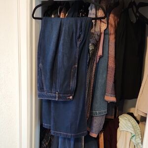 LOFT Women's Straight Leg Jeans - Dark Blue